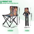 thumbnail image 3 of BZSMCE Camping Chairs Modern Luminous Hummingbird Magic Pattern Folding chair, 3 of 8