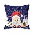 thumbnail image 1 of ZICANCN Decorative Throw Pillow Covers , Cartoon Cute Santa Couch Sofa Decorative Knit Pillow Covers for Living Room Farmhouse 24"x24", 1 of 8
