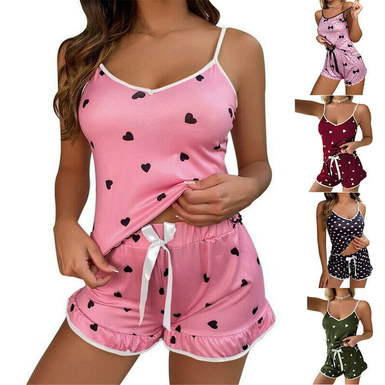 Ladies vest and shorts pyjamas hotsell