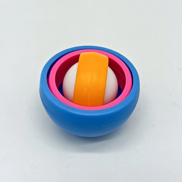 Juguetes Fidget Spinner con giro infinito en 3D, Bola de órbita con cuenco giratorio, Alivio de la ansiedad y el estrés Juguete giroscópico con la punta de los dedos, Juguetes giratorios portátiles, J