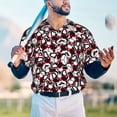 thumbnail image 6 of Daiia French Bulldog1 Mens Baseball Jersey Button Down Shirts Short Sleeve Sports Uniforms-Large, 6 of 9