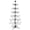 Black (6ft), variant on 6FT Wrought Iron Ornament Display Xmas Tree Stand in Matte Black, Foldable Christmas Tree w/ 6-Tier Spiral Branches & Topper Star, Tool-Free Assembly