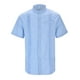thumbnail image 1 of Camisas s Para Hombre Interior Camisa casual con botones para hombre Camisa de manga corta de color sólido Tops (Blue, S), 1 of 6