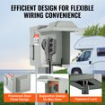 thumbnail image 3 of VEVOR 50 Amp RV Power Outlet Box, 125/250 Volt, Enclosed Lockable Outdoor RV Receptacle Box, NEMA 14-50R Weatherproof Electrical Panel, 3 of 9