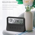 thumbnail image 5 of Digital Alarm Clock, Temperature, Humidity, Snooze, Aesthetic Home and Office Decor, Battery Operated Desk Clock for Office Living Room Shelf Bedroom, 5 of 5