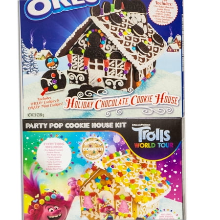 Gingerbread Holiday House Kit – Variety Pack – Candy Land, Oreo, Trolls, Elf on the Shelf, Sour Patch Kids, Minions - Everything Included - Fun and Exciting – 6 PACKS