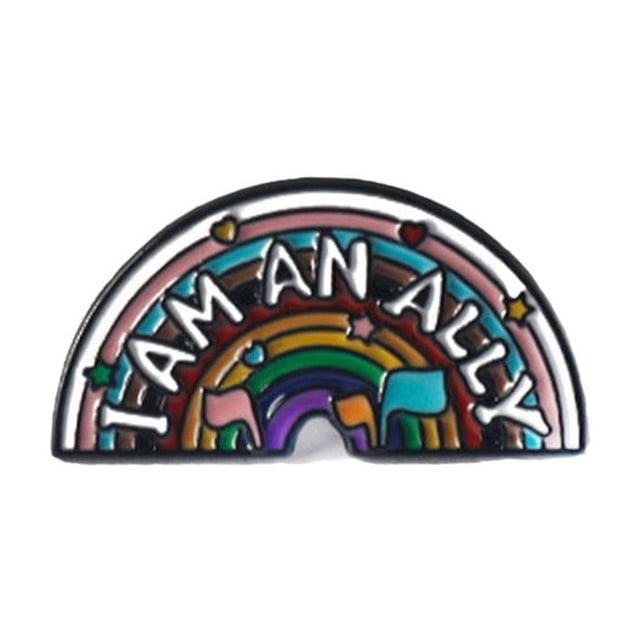 Alloy Pin You Are Safe with Me Pride Badge Butterfly Clasp Lot