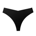 thumbnail image 2 of Gibobby Calzones de encaje para mujer Tanga para mujer Ropa interior sin costuras Fitness en forma de V Cintura Tanga transpirable Ropa interior(Negro,M), 2 of 3