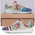 thumbnail image 3 of God Bless America Print Sneakers Lightweight Comfortable Running Shoes for Men Women White Size 7, 3 of 7