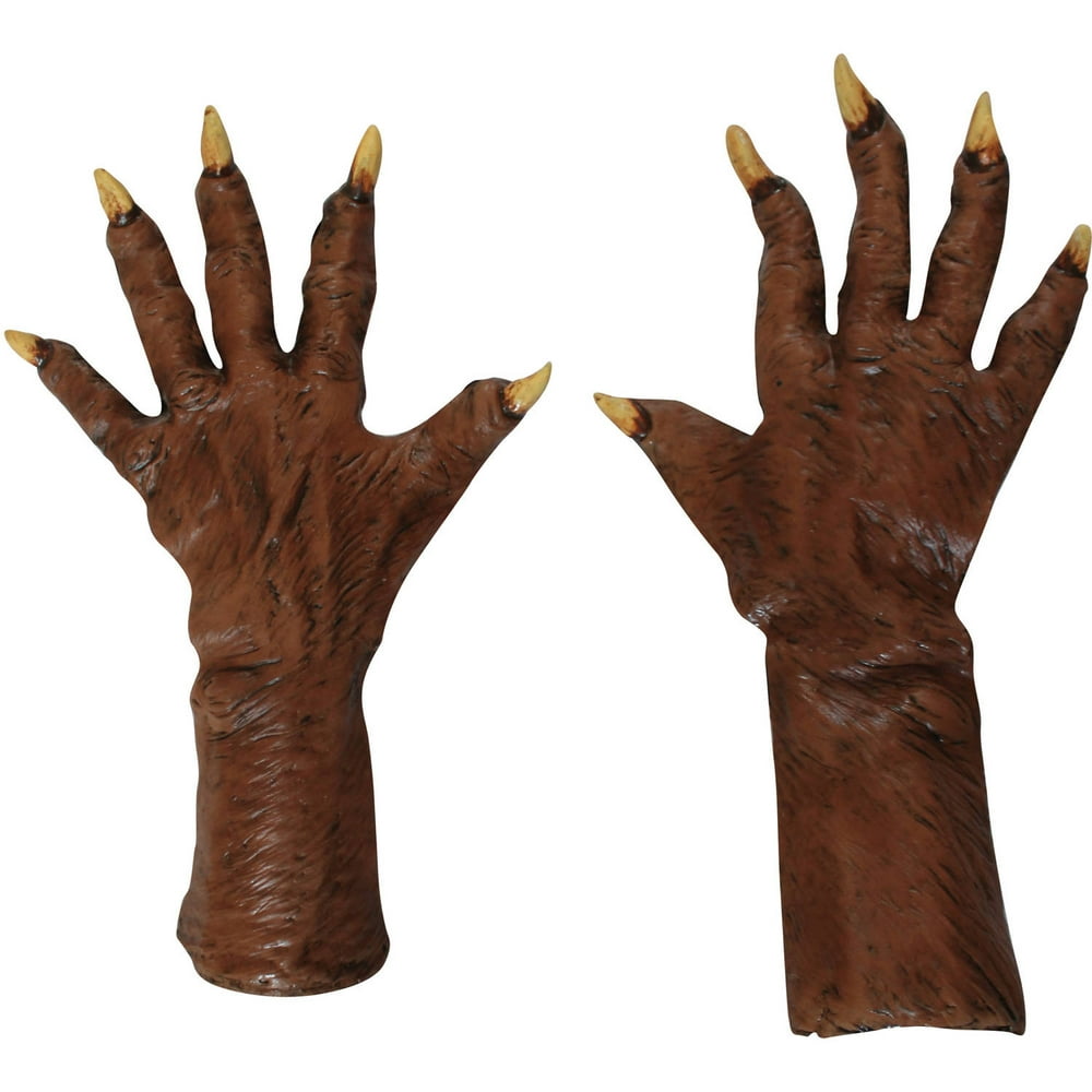 Werewolf Latex Gloves Adult Halloween Accessory - Walmart.com - Walmart.com