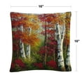 thumbnail image 2 of Indian Summer' Autumn Birch Trees By Masters Fine Art 16 X 16 Decorative Throw Pillow, 2 of 4