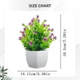 thumbnail image 6 of Artificial Fuchsia Plant in Pot – UV-Resistant Lifelike Outdoor & Indoor Flower Decoration | Garden, Balcony, Wedding & Home Décor, 6 of 6