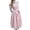 A-Pink629, variant on Traditional Oktoberfest Dirndl Dress for Women Lace Short Sleeve Keyhole Bow Tie Dresses