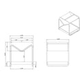 thumbnail image 6 of Lodi Storage Wood White Marble End Table, 6 of 6