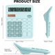 thumbnail image 2 of Desk Calculator, Compact 12-Digit Solar Battery Office Electronic Calculator with LCD Display, Dual Power Desktop Scientific Calculators, 2 of 5