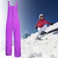 thumbnail image 4 of Overol Monos de esquí para adultos Pantalones de snowboard Pantalones de abrigo de esquí unisex (L Mujer) Púrpura Likrtyny Para estrenar, 4 of 5