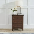 thumbnail image 2 of A-America Westlake 3 Drawer Transitional Solid Wood Nightstand in Cherry Brown, 2 of 6