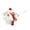 White, variant on Zeiwohndc Tiny Felt Christmas Tree Ornament Miniature Christmas Tree Hanging Decoration