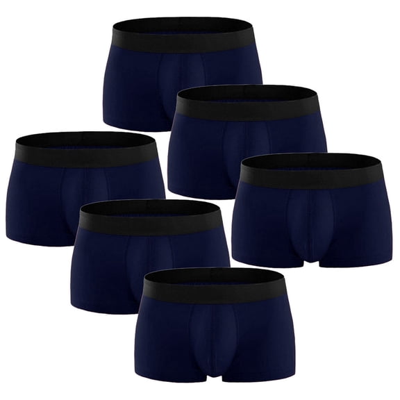 Daznico Men's Underwear Pack Breathable Comfort Durable Fit Soft Waistband Full Coverage Briefs Size-Inclusive 6PCS,Mens Underwear,L