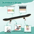 thumbnail image 4 of 31'' Complete Skateboard 7 Layer Canadian Maple Double Kick Deck Skateboards quadruple stack ice cream scoops sugar cone candys Skate Board for Beginner Adult Gifts, 4 of 5