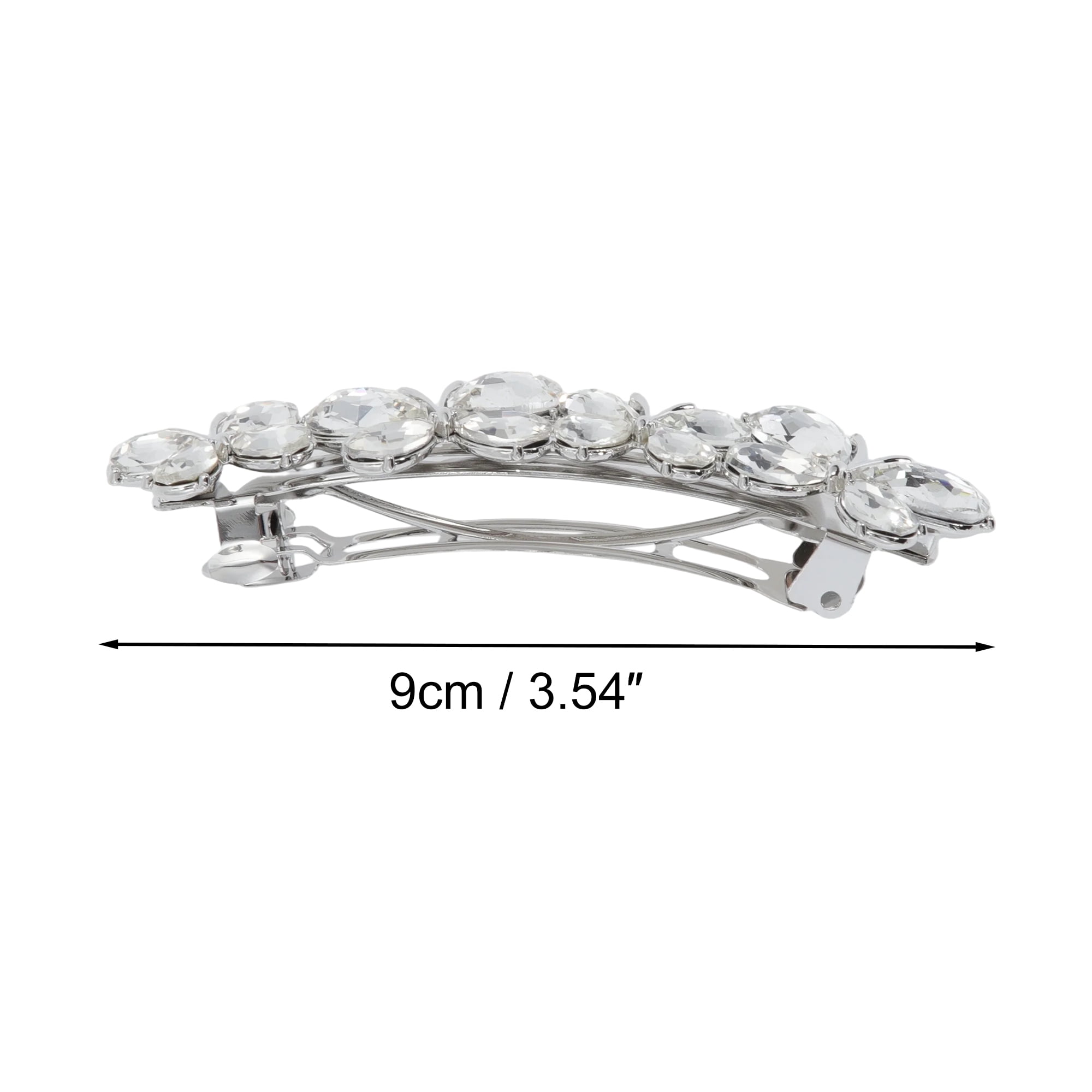 Unique Bargains Butterfly Hair Barrettes 1 Piece Hairstyles Silver Tone
