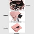 thumbnail image 3 of 3 Piece Handbag Set for Women, Tote and Crossbody Purse Set, Synthetic Leather Multi-Function Bag Set for Work Travel Daily Use, 3 of 9