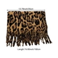 thumbnail image 2 of Jiibva Leopard Tassels Scarf Lady Oversized Long Soft Warm Wrap Shawl Windproof Winter Neck Warmer Animal Print Scarves for Women, 2 of 7