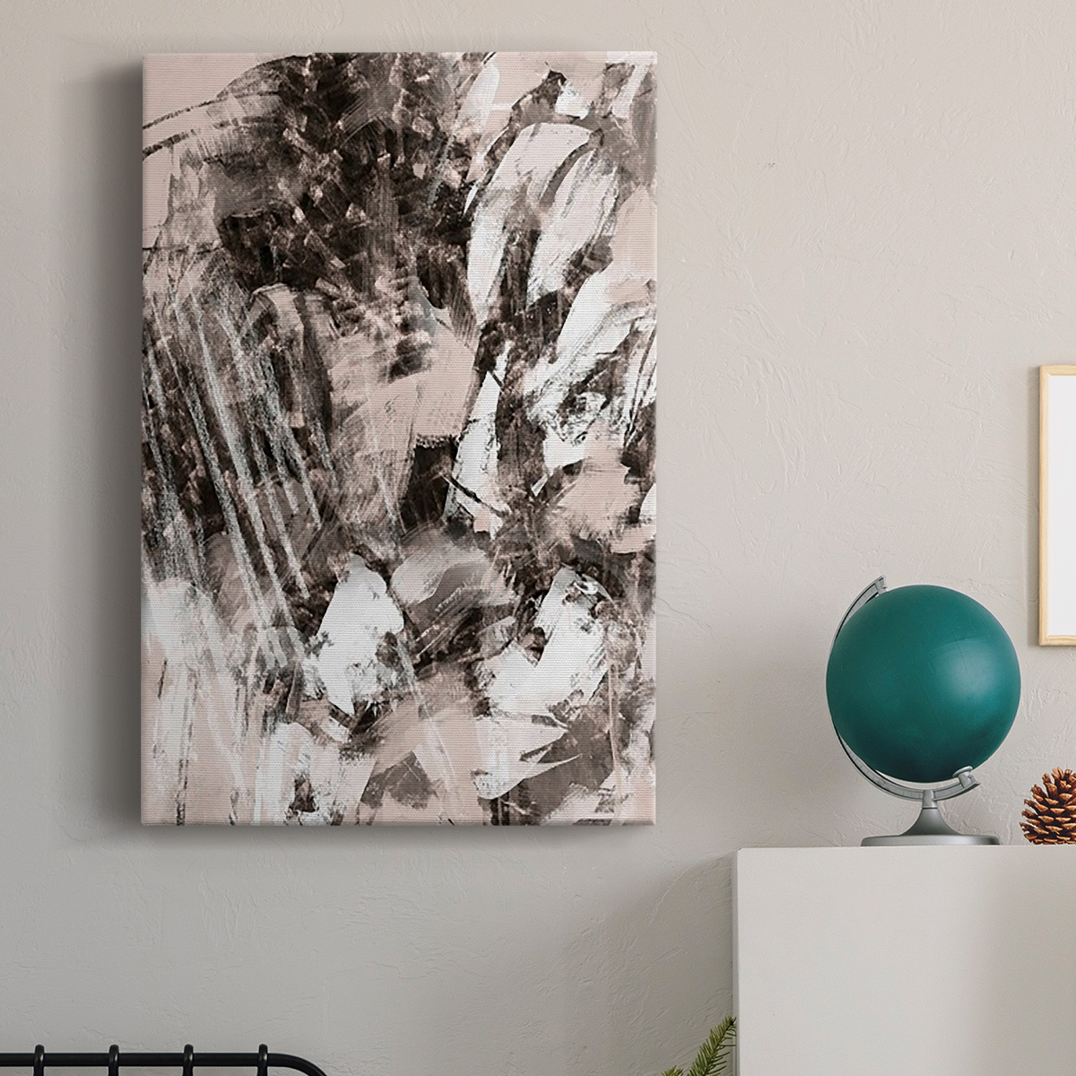 Blush Blackboard I Premium Gallery Wrapped Canvas - Ready to Hang
