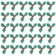 thumbnail image 2 of 100pcs Holly Berry artificial con hojas verdes para el arreglo de la guirnalda de la Navidad, 2 of 4
