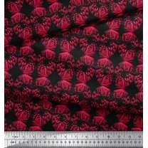 Soimoi Black Cotton Voile Fabric Butterflies Butterfly Fabric Prints By Yard 42 Inch Wide