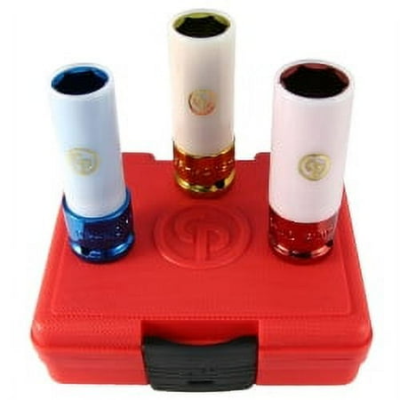 UPC: 0015451575298 | 1/2 DR 3PC MET WHEEL NUT PROTECTOR IMPACT SKT SET