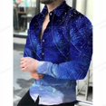 thumbnail image 1 of Camisas de celosía, camisas de moda para hombres, camisas hawaianas de manga larga, blusas de playa cubanas, ropa para hombres, camisas de cuello vuelto, ropa de calle, 1 of 6