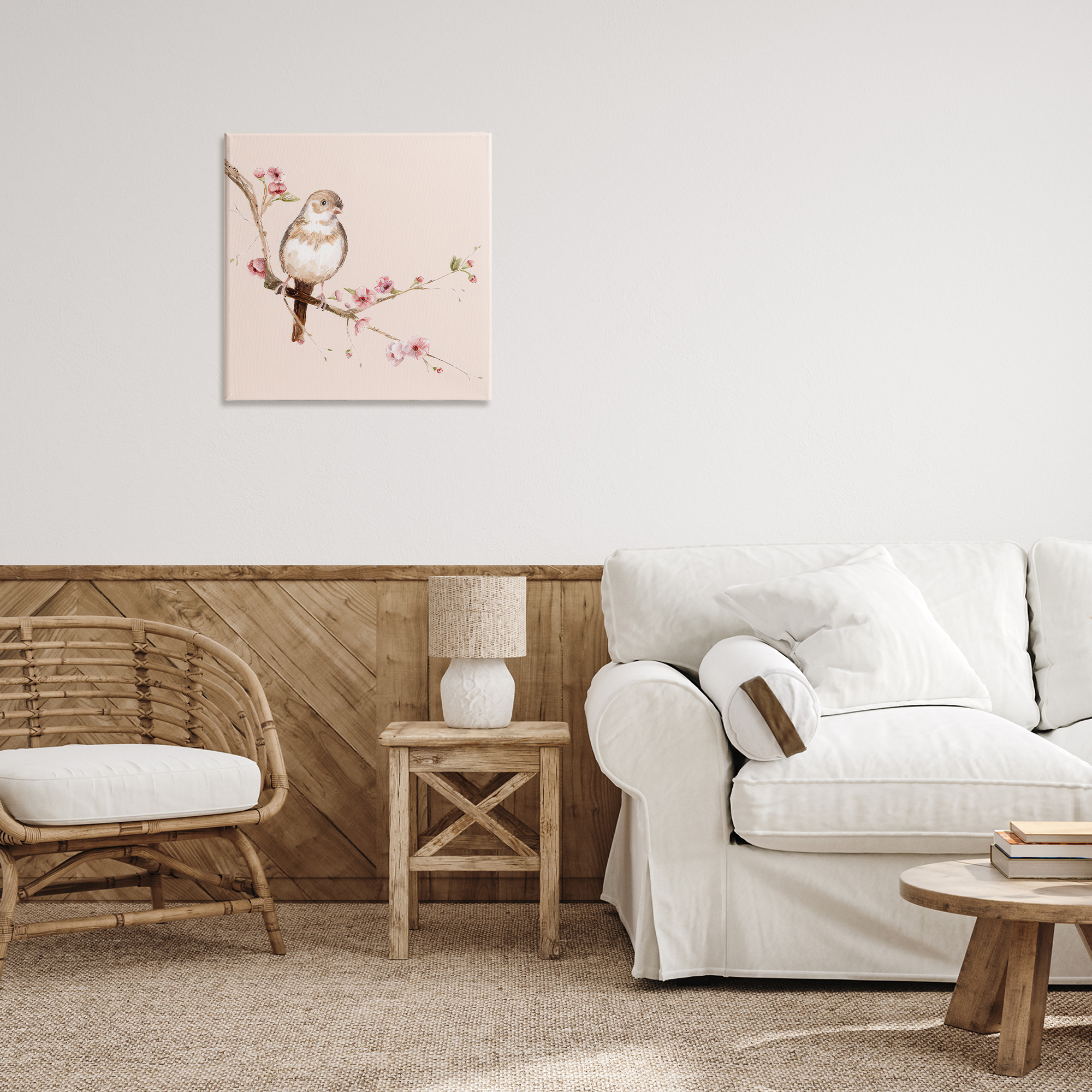 Sweetest Brown Bird Canvas Wall Art, design by Lisa Wehmeyer