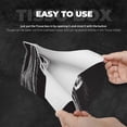 thumbnail image 5 of Lsque Gothic Skull Drape Printed Long Tissue Box Cover Holder, Facial Paper Organizer Dispenser,Triangle with Bottom Belt, PVC Leather Decorative Organizer, 5 of 9