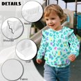 thumbnail image 7 of Xoenoiee Green Leopard Print Toddler Baby Girl Sweatshirt Long Sleeve Shirts Kids Fall Winter Sweat Shirt Tops with Ruffles Trim, Size 3-4 Years, 7 of 7