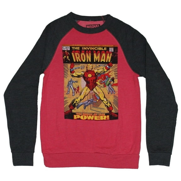 The Invincible Iron Man Power Raglan Men's Sweatshirt