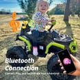 thumbnail image 4 of Hikiddo Kids ATV 4 Wheeler, 24V Kids Ride on Toy for Big Kid w/Bluetooth, 400W Motor - Green, 4 of 9