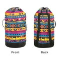 thumbnail image 4 of RMDQTR Durable Large Laundry Backpack with Drawstring Closure Ideal for Laundry Trips,Travel&Camping Vintage Tribal Patterns, 4 of 7