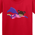 thumbnail image 4 of Inktastic African American Girl, Cape, Superhero Girl Youth T-Shirt, 4 of 5