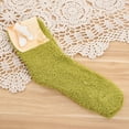 thumbnail image 2 of MEICHEN Crew Socks for Women, Women Fuzzy Cozy Slipper Socks Warm Soft Winter Plush Home Sleeping Socks, Fall Winter Fashion Accessories, 2 of 9