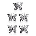 thumbnail image 1 of Justharion Metal Wall Decor Safe Ingredients Exquisite Craft Nature Style Anti-corrosion Metal Wall Butterflies Large 5Set, 1 of 6