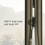 Conair Wild Primrose Professional 1 Ceramic Flat Iron Hair Straightener, Brown, Model CS650