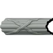 3 1/2"H x 2 3/8"P x 94 1/2"L Reed and Ribbon Panel Moulding