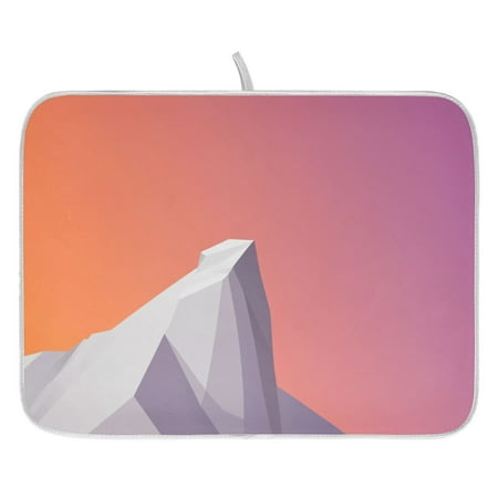 

Abstract Mountain Pattern Dish Drying Mat for Kitchen Quick Drying Absorbent Soft Durable 18 x 24