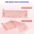 thumbnail image 3 of KANCOKIT Long Nail Keyboard Cover, Raised Silicone Keyboard Cover for Nail Art, Compatible with 2021-2024 MacBook Pro 14/16, MacBook Air 13/15 (Pink), 3 of 8