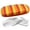 Red, variant on OPTIPAK Hard Shell Glasses Case – Medium Striped Deluxe Eyeglass Case with Microfiber Cleaning Cloth – Protective Glasses Holder for Men & Women (Pack of 1)