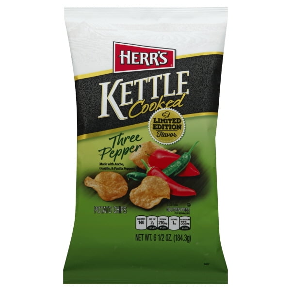 Herr's 6.5oz Three Pepper Kettle Chip