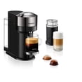 thumbnail image 1 of Cafetera y espresso Nespresso Vertuo Next Deluxe, cromo puro con espumador de leche Aeroccino, 1,1 litros, negro, cromo oscuro, 1 of 5