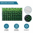 thumbnail image 6 of St. Patrick's Day Placemats Set of 12, Spring Shamrocks Farmhouse Green Checkered Placemats for Dining Table, Place Mats for Kitchen Tabletop, Waterproof Wipeable Dining Table Mats Set, 6 of 9