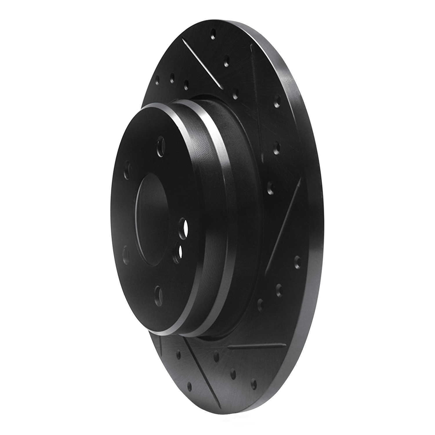 Dynamic Friction Company 633-63037R DFC Brake Rotor - Drilled And Slotted - Black
